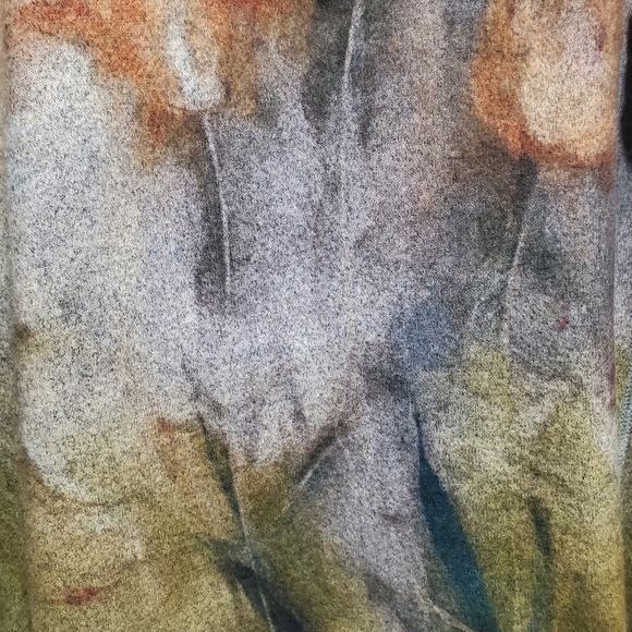 Lily London Watercolor Abstract Floral High-Low Tunic Top Size Large - Picture 4 of 12